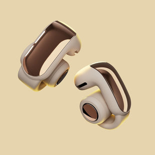 Bose Ultra Open Earbuds - Bluetooth Open Ear Earbuds with OpenAudio for Awareness, Clip-On Design for Comfort, Water Resistant, Up to 48 Hrs of Playtime, Driftwood Sand - Limited Edition Color