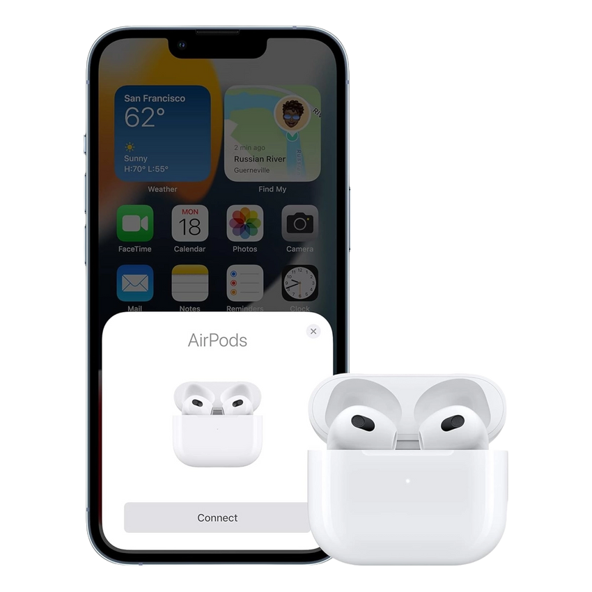 Airpods 3 with MagSafe Charging Case Bluetooth (White, True Wireless) With One Year Warranty