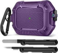 AirPods Case with Lock & Keychain & Cleaner Kit