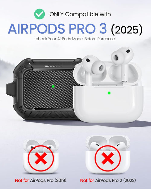 AirPods-Hülle mit Verschluss & Schlüsselanhänger & Reinigungsset
