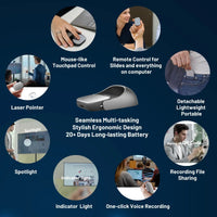 Cheerdots 2 Detachable Air Mouse Wireless Touchpad All-in-one Pocket AI Recording ChatGPT Enabled Mouse Customized Gaming Mouse